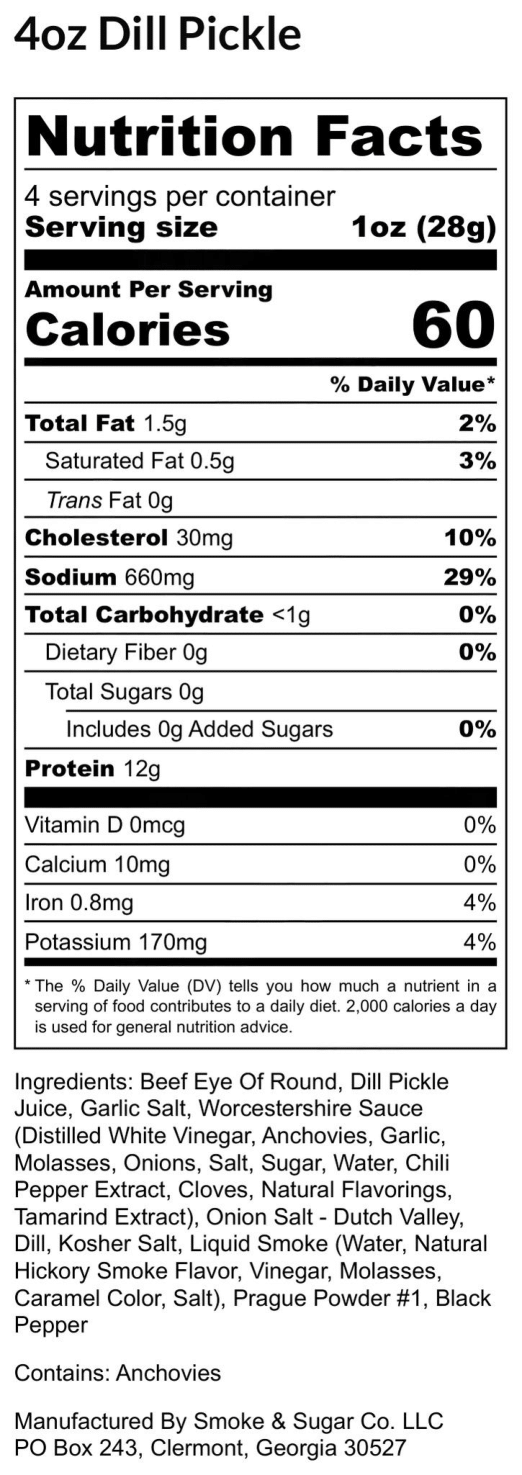 Dill Pickle Beef Jerky
