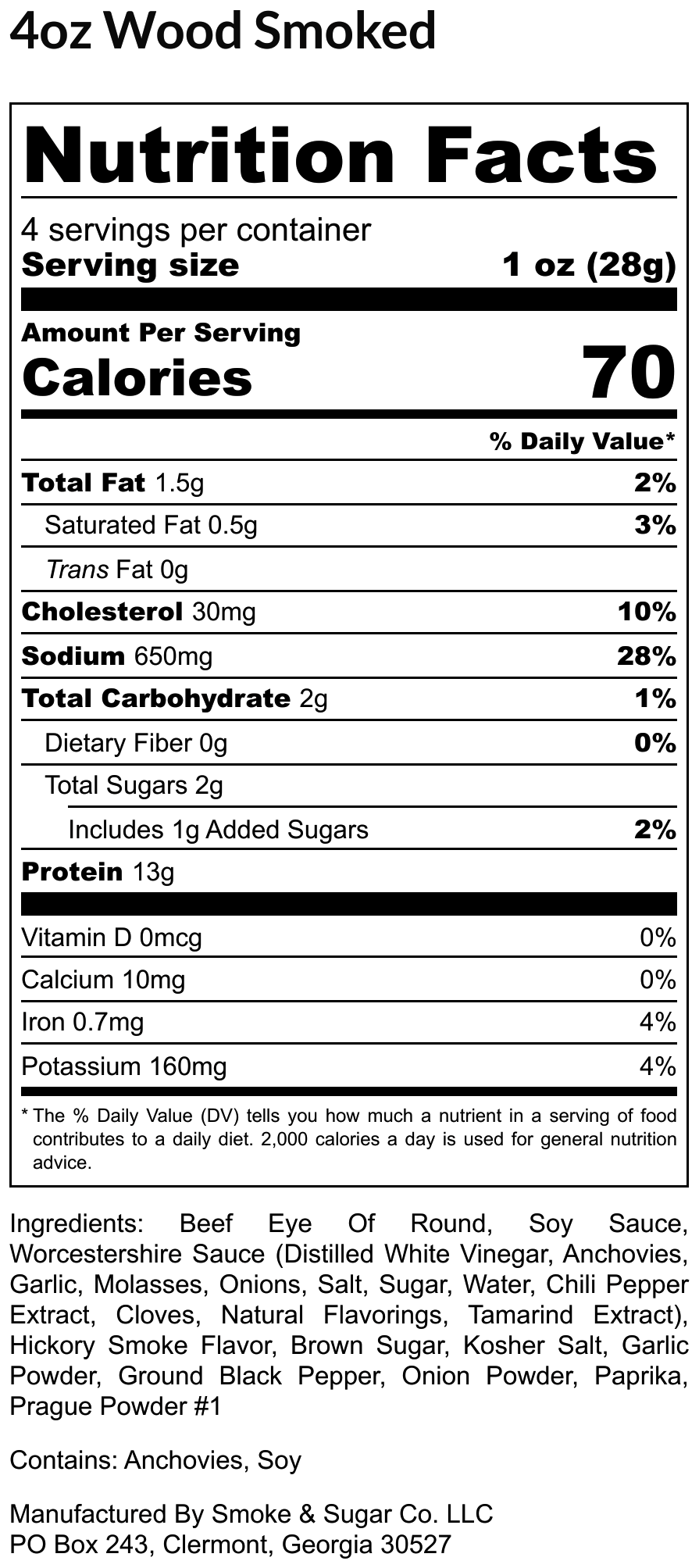 Wood Smoked Beef Jerky