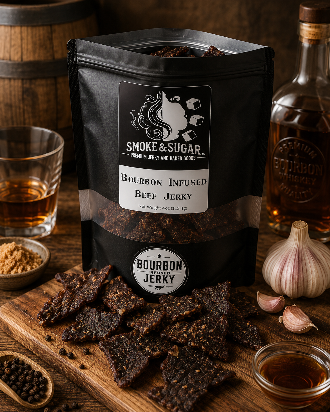 Bourbon Infused Beef Jerky