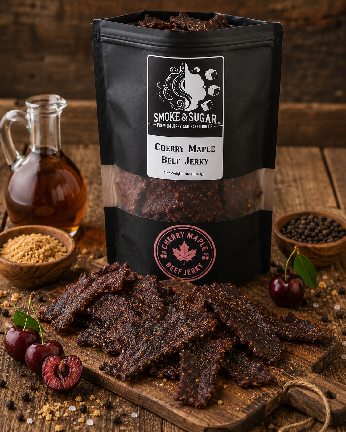 Cherry Maple Beef Jerky