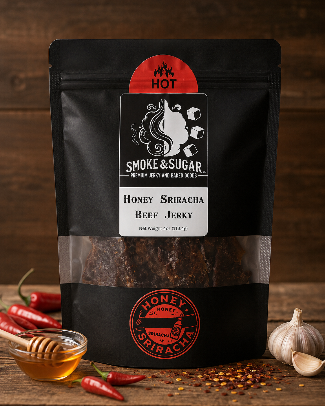 Honey Sriracha Beef Jerky