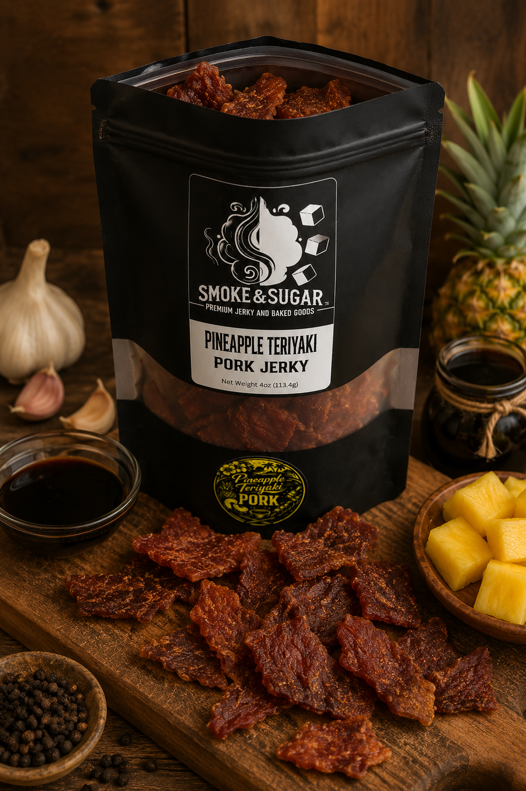 Pineapple Teriyaki Pork Jerky