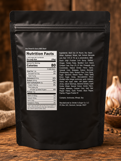 Sweet & Spicy BBQ Beef Jerky